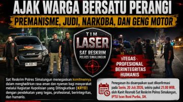 Gelar KRYD, Sat Reskrim Polres Simalungun Ajak Warga Bersatu Perangi Premanisme, Judi, Narkoba, dan Geng Motor