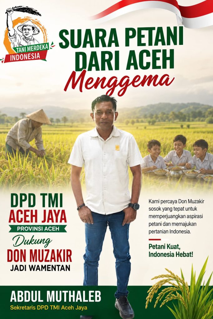 Abdul Muthalib Sekretaris DPD TMI Aceh Jaya/ Anggota DPRK Aceh Jaya Fraksi Partai Gerindra 