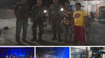 Babinsa Koramil 05/Payung Gelar Patroli Kolaborasi Sisir Objek Vital, Dialog di Warung Kopi Himbau Warga Waspada Kejahatan & Bencana