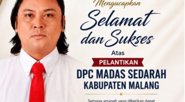 Resmi Dilantik, DPC MADAS Sedarah Kabupaten Malang Terima Ucapan Selamat dari Kantor Hukum D. Firmansyah, S.H. & Partner