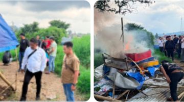 Barak Diduga Tempat Konsumsi Sabu Yang Viral di Medsos Digerebek, Satresnarkoba Polres Karo Bakar Lokasi