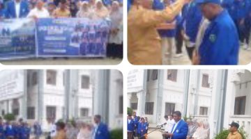 Serah terima KKN UNSAM semester VI ke: II Pembukaan secara simbolis dibuka Oleh asisten II Sekdakab Aceh Timur