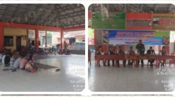 Polsek Juhar Dukung Peningkatan Hasil Produksi Pertanian, Bhabinkamtibmas Sampaikan Pesan Kamtibmas