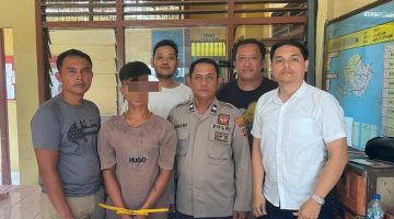 Polsek Gunung Malela Gerebek Rumah, Amankan Pengedar Narkoba dengan Barang Bukti 5,46 Gram Sabu