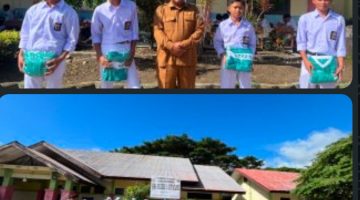 SMA Negeri 3 Kutacane Bagikan Baju Batik dan Olah Raga Gratis