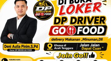 Rekrutmen Driver DP Driver GoFood Dibuka di Aceh Tenggara, Peluang Raih Penghasilan dengan Waktu Kerja Fleksibel
