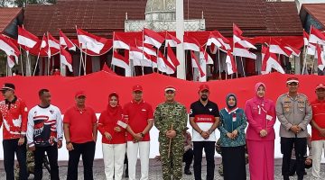 Kirab Bendera Merah Putih,Bentuk Penghormatan Kepada Para Pahlawan dan Syuhadah Kemerdekaan RI Ke-81 ATIM
