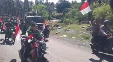 Pawai Merah Putih Semarakkan Sungai Mas, Ratusan Warga Tunjukkan Cinta Tanah Air