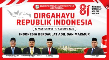 DPRK Aceh tenggara mengucapkan HUT RI ke 81