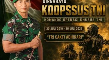 Kodim 0109/Aceh Singkil Sampaikan Ucapan Dirgahayu Koopssus TNI ke-7, Tegaskan Komitmen Sinergi Operasi Khusus