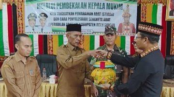 Pemkab Aceh Singkil Bekali Aparat Mukim Perkuat Penyelesaian Sengketa Adat