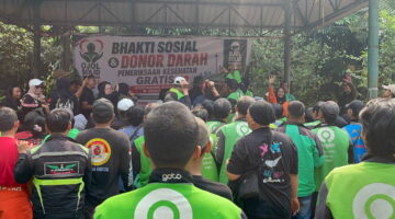 Mabes Polri Perkuat Sinergitas dengan Komunitas Ojol Lewat Bhakti Sosial dan Layanan Kesehatan