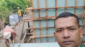 Akses Petani Jadi Perhatian, TNI dan Warga Bangun Jembatan Garuda di Desa Bintang Mersada