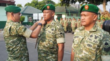 Dandim 0724/Boyolali Pimpin Upacara Kenaikan Pangkat, Apresiasi Pengabdian Prajurit dan Lepas Personel Purna Tugas