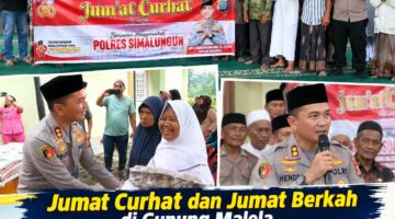 Jumat Curhat dan Jumat Berkah di Gunung Malela, Kapolres Simalungun Serap Keluhan Warga dan Bantu 100 Lembar Seng untuk Masjid Al Ikhlas