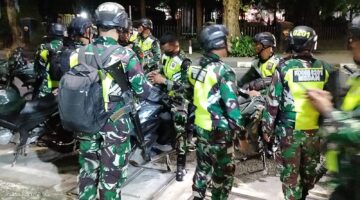 Patroli Motoris Kodim 0201/Medan, Koramil 0201-13/PST Ciptakan Keamanan Wilayah Kota Medan