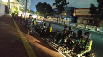 Patroli Motoris Kodim 0201/Medan Perkuat Pemantauan Keamanan Wilayah Kota Medan