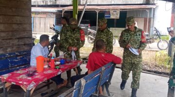 Koramil 04/Labuhan Bilik Sosialisasikan Pendaftaran Penerimaan Prajurit TNI AD kepada Masyarakat