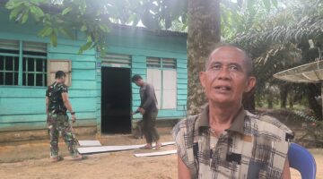 Sentuhan Humanis TMMD ke-130, Kodim 0209/LB Bedah Rumah Edi Harahap di Torgamba