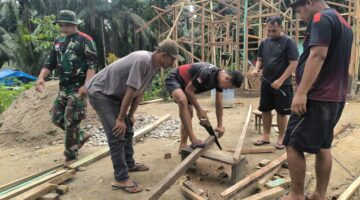 Kagum Melihat Kekompakan Satgas TMMD ke-130, Sritomo: “Mantap, Pak! Bangunnya Paten,..!!!