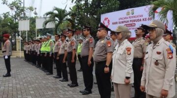 Polres Pelabuhan Tanjung Priok Gelar Upacara Hari Sumpah Pemuda ke- 98, Kapolres Tekankan Persatuan dan Pengabdian Nyata