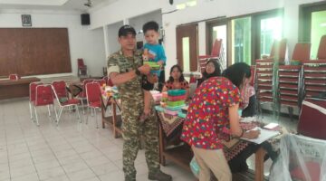 Peran Aktif Babinsa Serengan Dampingan MBG Bumil dan Balita