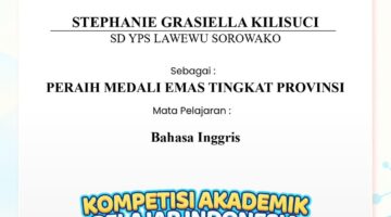 Siswi SD YPS Lawewu Sorowako Raih Medali EMAS Nasional di Kompetisi Akademik Pelajar Indonesia