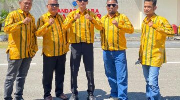 Tim Kayu Jejabi Siaga di Bandara Alas Leuser Sambut Kedatangan Lima Menteri