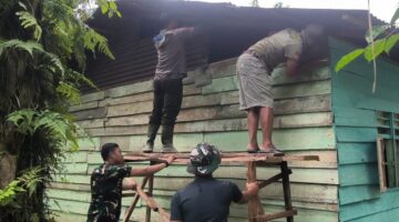 TMMD Ke-130 Kodim 0209/LB Mulai Pembongkaran Rumah Edi Harahap, Hadirkan Harapan Baru Bagi Keluarga 